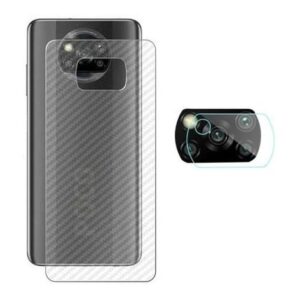 Kit Película Skin E Lente Da Câmera Para Poco X3, Nfc E Pro