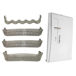 Kit Porta do congelador + Prateleiras da porta geladeira Esmaltec Duplex Rcd33/34 Original