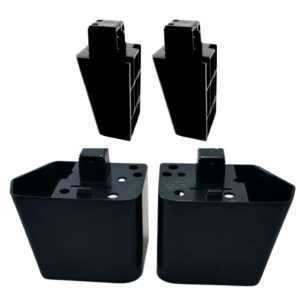 Kit Pés Fogão Preto Esmaltec Ideal 4121