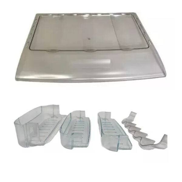 Kit Tampa + Prateleiras da Porta Geladeira Esmaltec Roc29 a Roc35