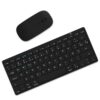 KIT Teclado e Mouse Sem Fio Bluetooth para Tablet Macbook iPad iMac Notebook PC, Premium Silencioso Minimalista Portátil ABNT2 - Preto