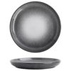 KJHONG Prato de esmalte reativo cinza - prato de jantar de cerâmica de 16/8/10/30 cm - Prato de lanche plano com borda rasa - Pratos seguros para micro-ondas e lava-louças