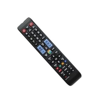 KRPTQJoo Controle remoto para Samsung UN50H6400AF UN50H6400AFXZA UN55H6400AF UN55H6400AFXZA UN60H6350AFXZA UN60H6400AF UN60H6400AFXZA UN65H6350AF UN65H633350AF 50AFXZZ Uma TV HDTV UHD LED inteligente