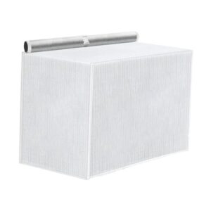 Kuntesetty Capa para ar condicionado externo para unidades externas, cobertura à prova d'água, sombra, tecido universal, para casa, apartamento, verão, Branco