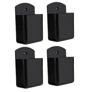 KYIEN Pacote com 4 suportes autoadesivos para controle remoto para TV e ar-condicionado, organizador de caixa de armazenamento de parede