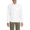 Lands' End Camisa Oxford masculina com ajuste tradicional Comfort-First Sail Rigger, Branco, XGG
