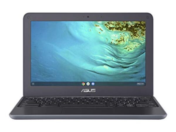 Laptop Asus Chromebook de 11,6 polegadas, MediaTek MT8173C 2,1 GHz, 4 GB de RAM, 32 GB de eMMC, WiFi, Bluetooth, Webcam, Chrome OS + NexiGo 32 GB Pacote de cartão MicroSD