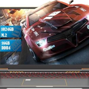 Laptop de 16 polegadas, laptop para jogos SSD DDR4 de 16 GB de 1 TB, processador quad-core i7, laptop potável, até 4,7 GHz, laptop executivo com impressão digital, WiFi, BT4.0, Ethernet RJ45, USB 3.0