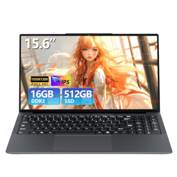 Laptop para jogos de 15,6 polegadas, laptops com Core I3 (até 3,40 GHz), laptop gamer de 16 GB de RAM, 512 GB de ROM, FHD 1920 x 1080, laptops tradicionais Win 11 Pro, computadores com netbook Wi-Fi