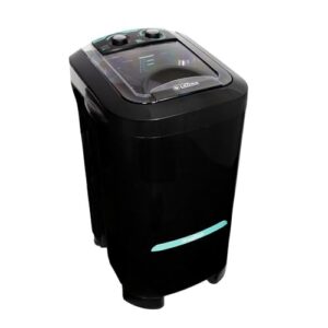 Lavadora de Roupas Latina 10kg Semiautomática 7 Programas de Lavagem Preto 220v - La553