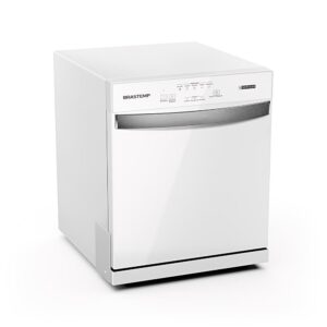 Lava Louça Brastemp 8 Serviços Branca BLF08BB Louça Limpa Rápido Compacta