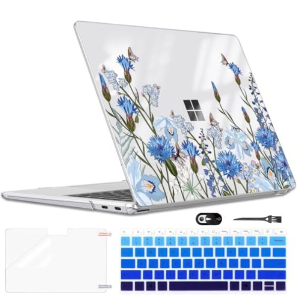 LCMOCICO Capa compatível com laptop Microsoft Surface de 13 polegadas 2025 Copilot+PC (modelo 2095), capa rígida de plástico com padrão impresso para laptop Microsoft Surface de 13 polegadas 2025
