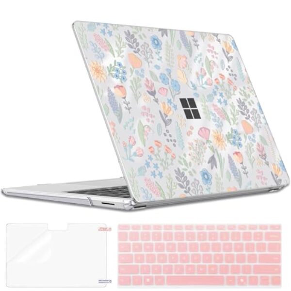 LCMOCICO Capa protetora fina para Microsoft Surface Laptop 7 35.1 cm Copilot + PC 2024 (modelo 2036), capa rígida de plástico com estampa leve e antirriscos