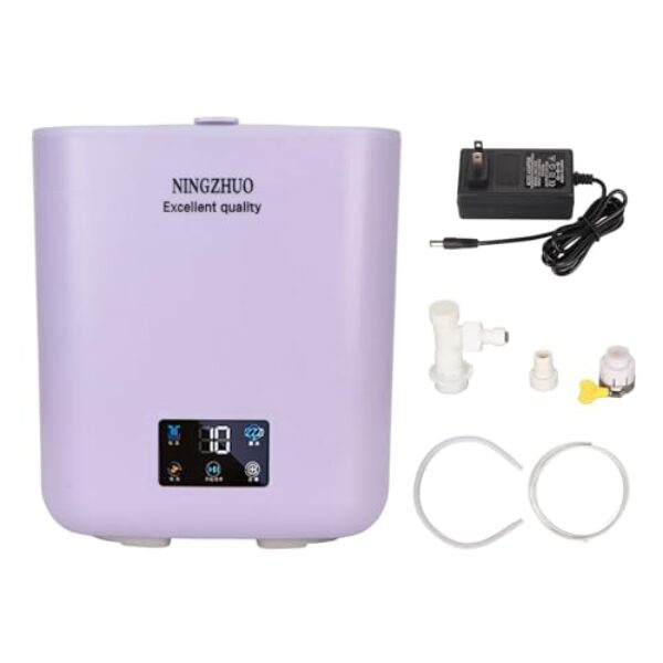 Leapiture Máquina de lavar pequena automática 7L portátil máquina de lavar roupa compacta máquina de lavar roupa com secagem para dormitório família RV (plugue EUA)