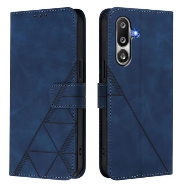 LEMAXELERS Capa para Samsung Galaxy M36 5G couro PU com [compartimentos para cartão] [suporte] [alça de pulso] [alça de pulso] proteção à prova de choque capa carteira flip para Samsung Galaxy M36 5G