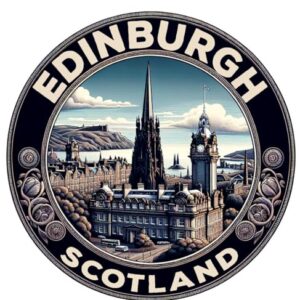 Lembrança de Edimburgo Escócia Ímã plano plano decorativo cortado