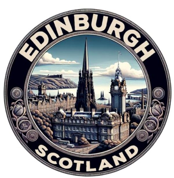 Lembrança de Edimburgo Escócia Ímã plano plano decorativo cortado