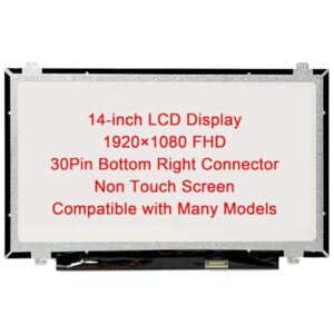 Lenboes N140HGE-EAA N140HGE-EA1 NT140FHM-N41 B140HTN01.2 B140HAN01.3 B140HAN01.1 B140HAN02.1 B140HAN02.4 35.6 cm FHD 1920X1080 Tela LCD IPS de 30 pinos de substituição para tela LED (FHD sem toque com