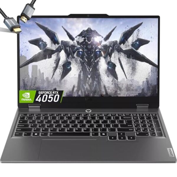 Lenovo - Laptop para jogos LOQ RTX 4050-AMD Ryzen 5 7235HS - Tela IPS FHD de 15,6 G-SYNC - 64 GB RAM -SSD PCIe de 2 TB -Windows 11 - Teclado retroiluminado - Gamer Computadora Portátil