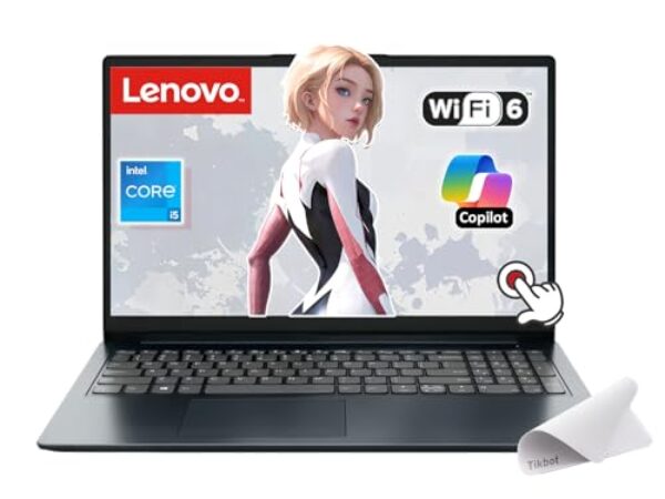 Lenovo IdeaPad - Laptop com tela sensível ao toque Full HD 1080p de 15,6 polegadas - Intel Core i5-1335U Copilot no Windows 11 Pro - Webcam - Wi-Fi 6 - com mouse pad (16 GB de RAM | SSD PCIe de 1 TB +