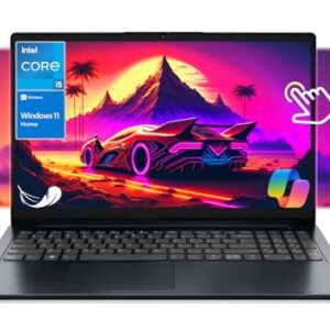 Lenovo IdeaPad 1i 39.6 cm FHD Touchscreen, Intel Core i5-1335U de 13ª geração, Copilot AI, Webcam com obturador de privacidade, teclado numérico, Wi-Fi 6, Windows 11 Home, com mouse (16 GB RAM | SSD