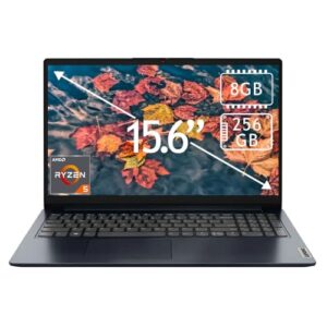 Lenovo Ideapad 1 Notebook 15.6" AMD Ryzen 5 7520U, 8GB RAM, SSD 256GB, Tela Touch Full HD IPS, Windows 11, Abyss Blue, Modelo 82VG00TYUS