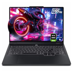 Lenovo Laptop para jogos Legion Pro 5i Gen 10, Intel Ultra 9-275HX, 64 GB DDR5 RAM, SSD PCIe de 4 TB, tela WQXGA de 16 polegadas (2560 x 1600), Nvidia G-Force RTX 5060, teclado RGB de 24 zonas, W11