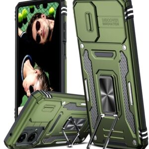 LeYi Capa para Motorola Moto G-5G-2024: Capa para Moto 5G 2024 com capa de câmera deslizante, capa para celular Moto G 5G 2024 [grau militar] à prova de choque, suporte magnético para Moto G5G 2024