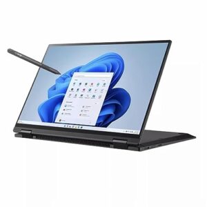 LG Laptop 16T90R-K.APB7U1 16" 2 em 1 WQXGA 360˚ Touch IPS Gram com Windows 11 Pro, 16GB LPDDR5, slots duplos SSD de 1TB e caneta Stylus