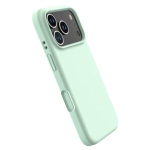 LTLMYDAM Capa fina para iPhone 17 Pro Max/17 Pro/Air/17, forro de fibra leve de silicone líquido, capa de telefone ultrafina com absorção de choque, verde, ar