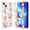 LuGeKe Capa para iPhone 17 Pro, papai noel rico em gengibre compatível com acessórios MagSafe, capa protetora de telefone transparente fina à prova de choque para mulheres