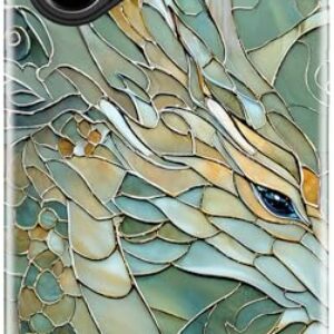 LUHOURI Capa para iPhone 17, compatível com carregamento sem fio, camada dupla - interior de silicone macio + revestimento externo rígido, design fofo de flores silvestres, capa protetora de telefone