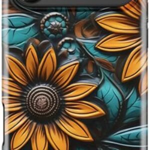 LUMARKE Capa fofa para iPhone 17 Pro - compatível com carregamento sem fio - silicone macio de camada dupla + capa rígida - design floral moderno - capa de telefone com acabamento fosco para mulheres