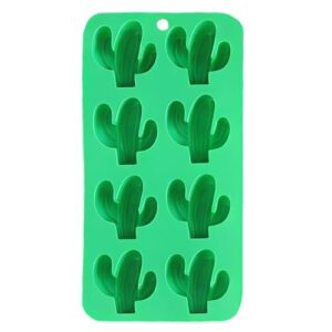 LUMINFLY Molde de silicone para chocolate, Páscoa, bandeja de gelo em forma de cacto para uso doméstico, material seguro para alimentos, fácil de limpar, ideal para decoração de bolos e gelo