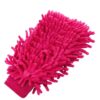 Luva de Microfibra Multiuso para Limpeza, Chenille, Alta Absorção, Lavável e Reutilizável, Tamanho Único, para Carro, Casa, Móveis e Vidros, Kit com 1 Unidade (Magenta Pro)