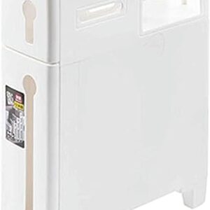 LWJYMXBD Armário de chão de banheiro 2/3/4 gavetas para organização doméstica torre de armazenamento estreita alta e fina armário de armazenamento de papel higiênico à prova d'água com gavetas e