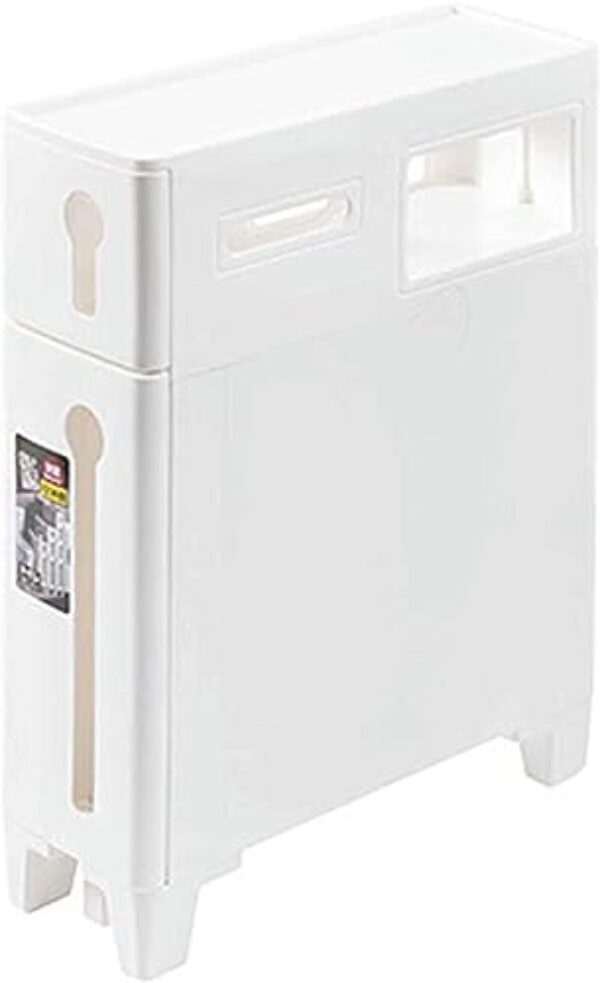 LWJYMXBD Armário de chão de banheiro 2/3/4 gavetas para organização doméstica torre de armazenamento estreita alta e fina armário de armazenamento de papel higiênico à prova d'água com gavetas e