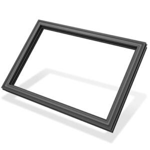 LXun Gaxeta de porta de congelador WPW10436250 atualizada de 58 x 79 cm compatível com Amana Kenmore Whirlpool peça de vedação de porta de congelador de geladeira substitui a junta de porta preta