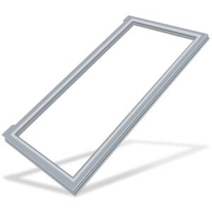 LXun Gaxeta de porta de geladeira W10830274 atualizada de 43,5 x 81,5 cm, compatível com peças de geladeira Whirlpool Maytag W10294127 W10443273 4454925-cinza