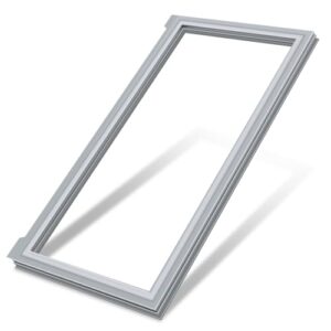 LXun Gaxeta de porta de geladeira W10830283 atualizada compatível com Maytag Kenmore Whirlpool peça de freezer substitui a junta da porta do refrigerador Whirlpool W10218680 W10443269 4458821-cinza