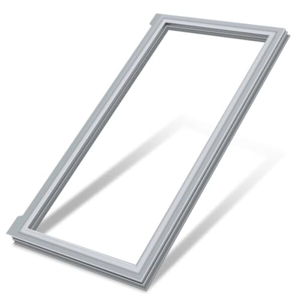 LXun Gaxeta de porta de geladeira W10830283 atualizada compatível com Maytag Kenmore Whirlpool peça de freezer substitui a junta da porta do refrigerador Whirlpool W10218680 W10443269 4458821-cinza