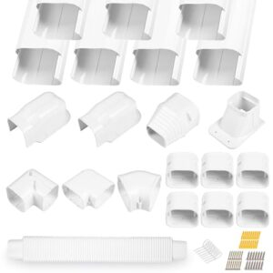 LyPrem Kit de capa de linha dividida de 7,6 cm para mini ar condicionado central e bomba de calor de 7,6 cm