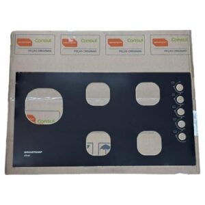 Mesa Tampo Vidro Fogão Cooktop Brastemp Ative 5 bocas BDD85A