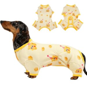 MIGOHI Pijama ultramacio para cães, macacão fofo para cães médios | Pijama para cães evita lamber e arranhar, tecido aconchegante para pele sensível, uso diário