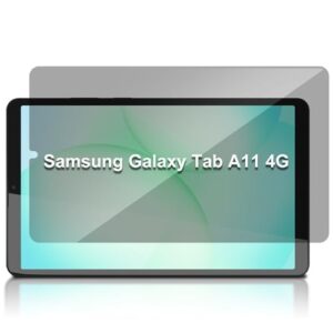 MiKoyi Protetor de tela de privacidade de 22 cm para Samsung Galaxy Tab A11, filtro de tela antiluz azul, película de vidro temperado 9H compatível com Samsung Galaxy Tab A11 de 8,7 polegadas