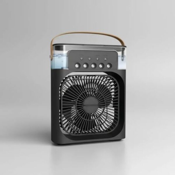 Mini Ar Condicionado Portátil 3 Em 1 Reservatório De Água Umidificador E LED Silencioso Compacto Eficiente Casa Escritório