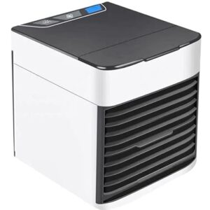 Mini Ar Condicionado Portátil Cooler Umidificador Climatizador Luz Led