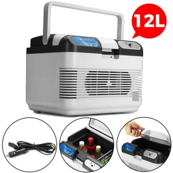 MINI COOLER GELADEIRA 12L REFRIGERADOR AQUECEDOR FRIGOBAR 2 EM 1 CARRO BARCO PORTATIL LUXO