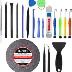 MMOBIEL Kit de ferramentas de abertura de reparo de chave de fenda profissional 21 em 1 para vários tipos de smartphones/iPad/PC e notebook