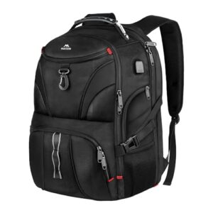 Mochila Escolar e Universitária 17 Polegadas Preta – Espaçosa, Resistente e Ideal para Notebook e Viagens. Design Moderno e Confortável para o Dia a Dia